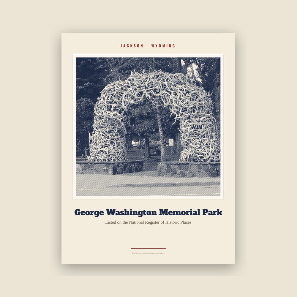 Jackson George Washington Memorial Park Landmark Print