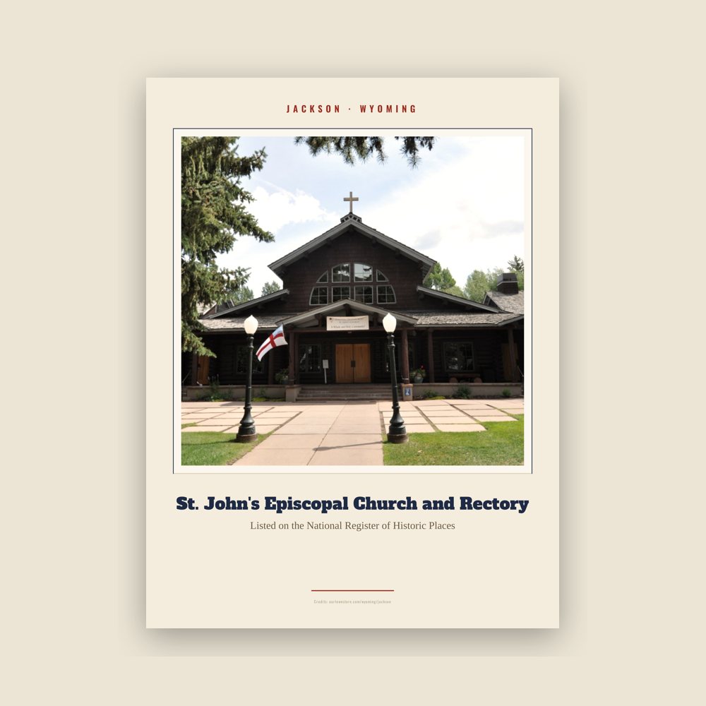 Jackson St. John's Episcopal Church and Rectory Landmark Print