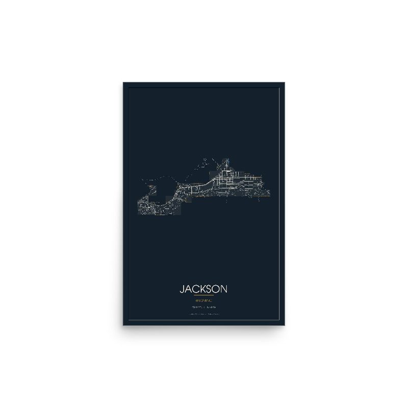 Jackson Street Map Poster · Midnight