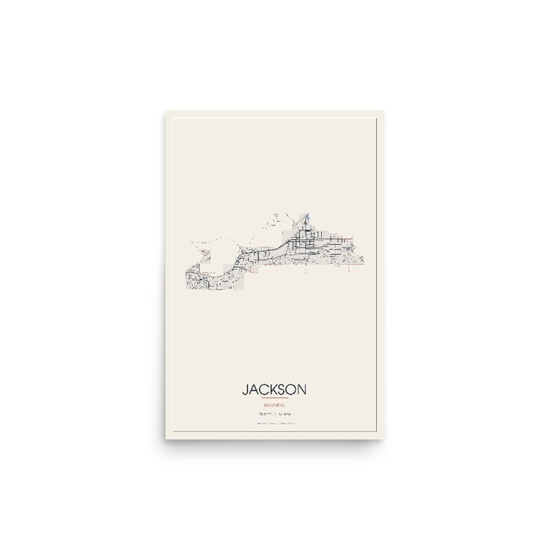 Jackson Street Map Poster · Linen