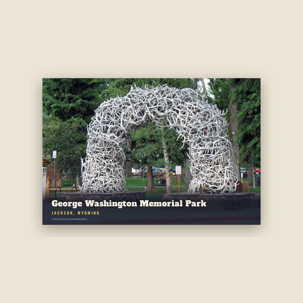 Jackson George Washington Memorial Park Postcard