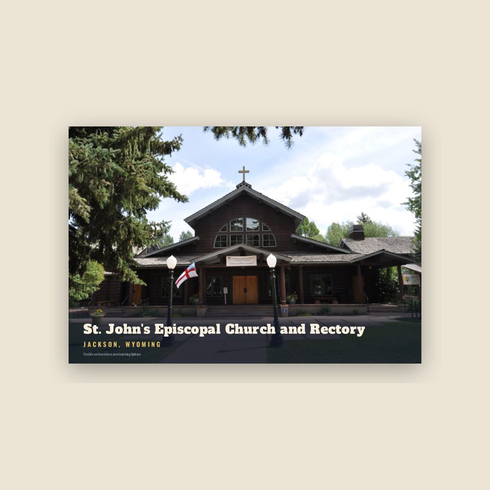 Jackson St. John's Episcopal Church and Rectory Postcard