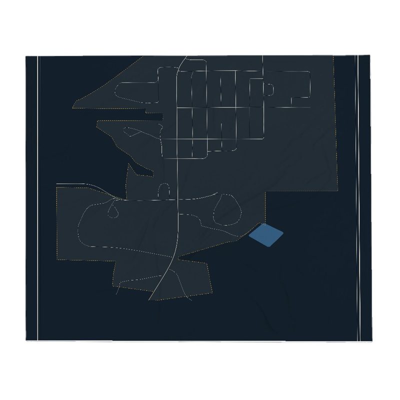 Kaycee Street Map Throw Blanket