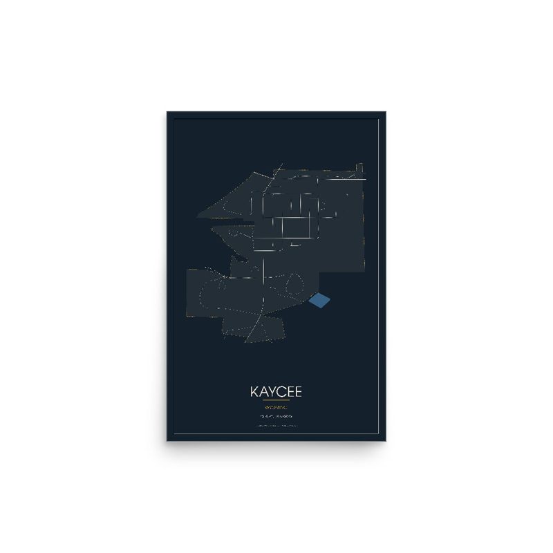 Kaycee Street Map Poster · Midnight
