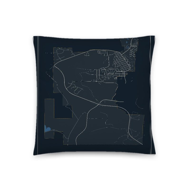 Kemmerer Map Throw Pillow