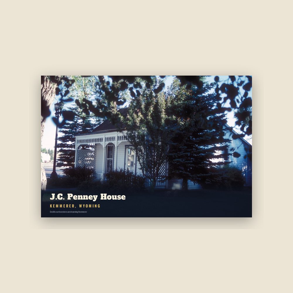 Kemmerer J.C. Penney House Postcard