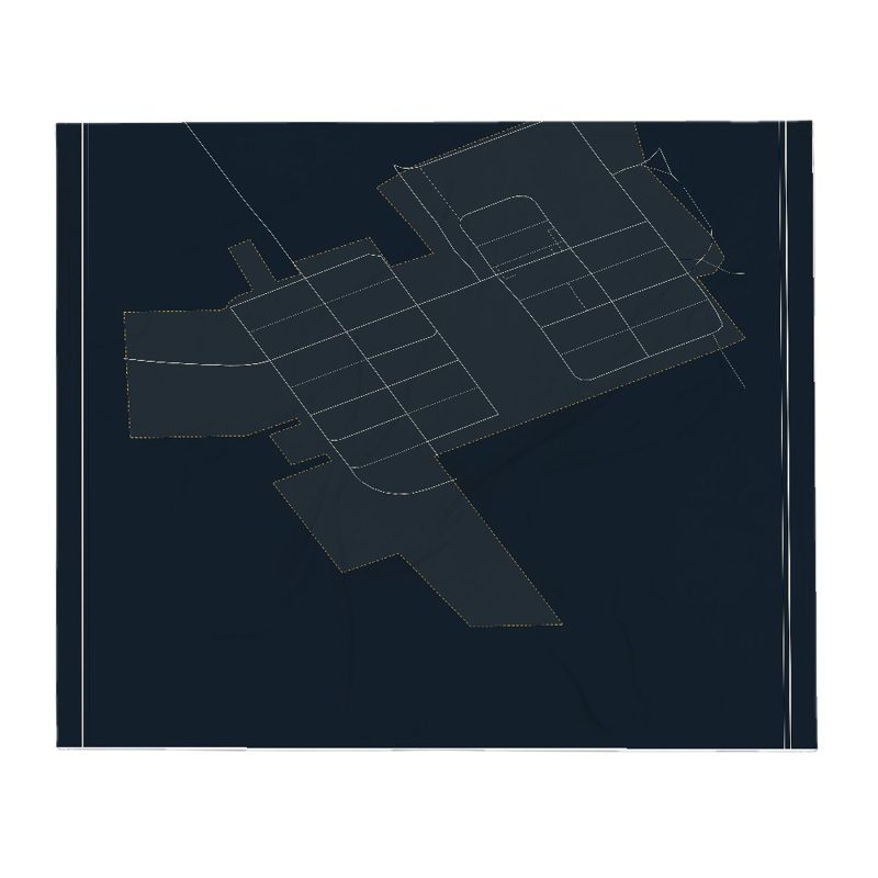 Kirby Street Map Throw Blanket