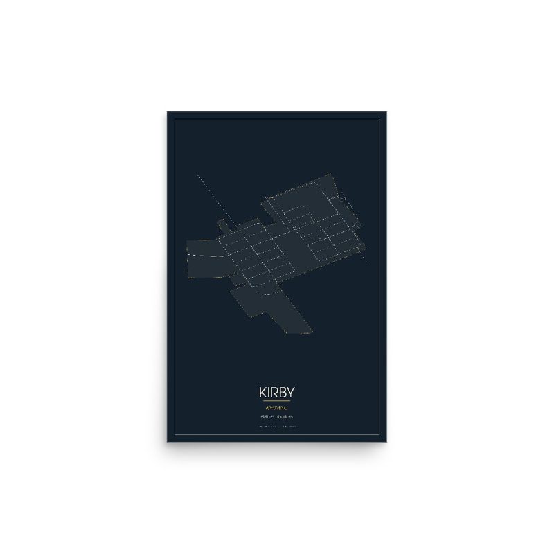 Kirby Street Map Poster · Midnight