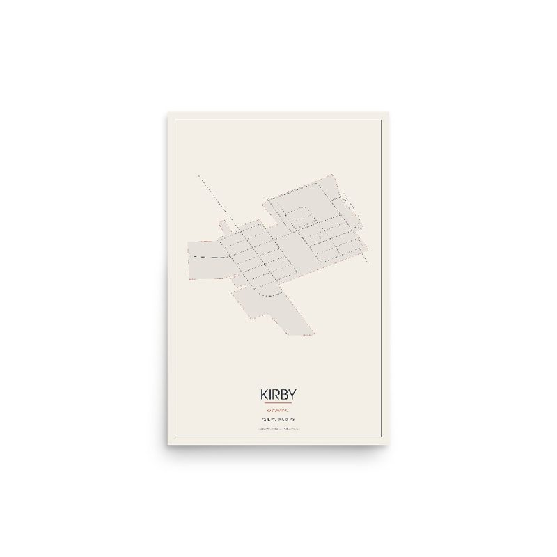Kirby Street Map Poster · Linen