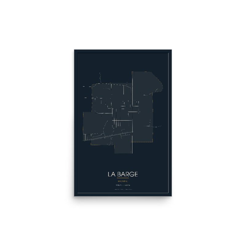 La Barge Street Map Poster · Midnight