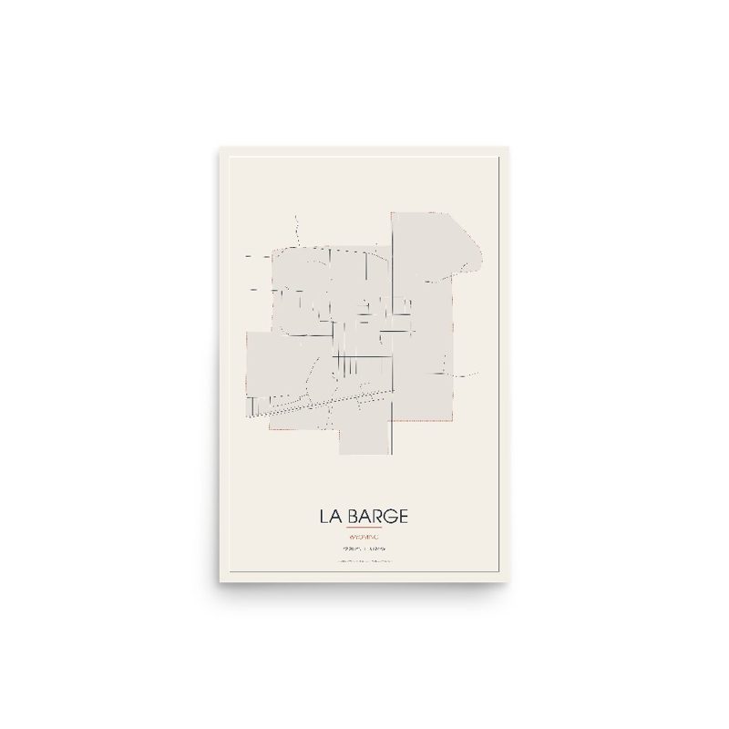 La Barge Street Map Poster · Linen