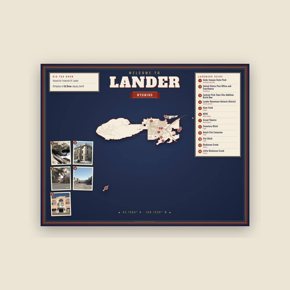 Lander Map Placemat