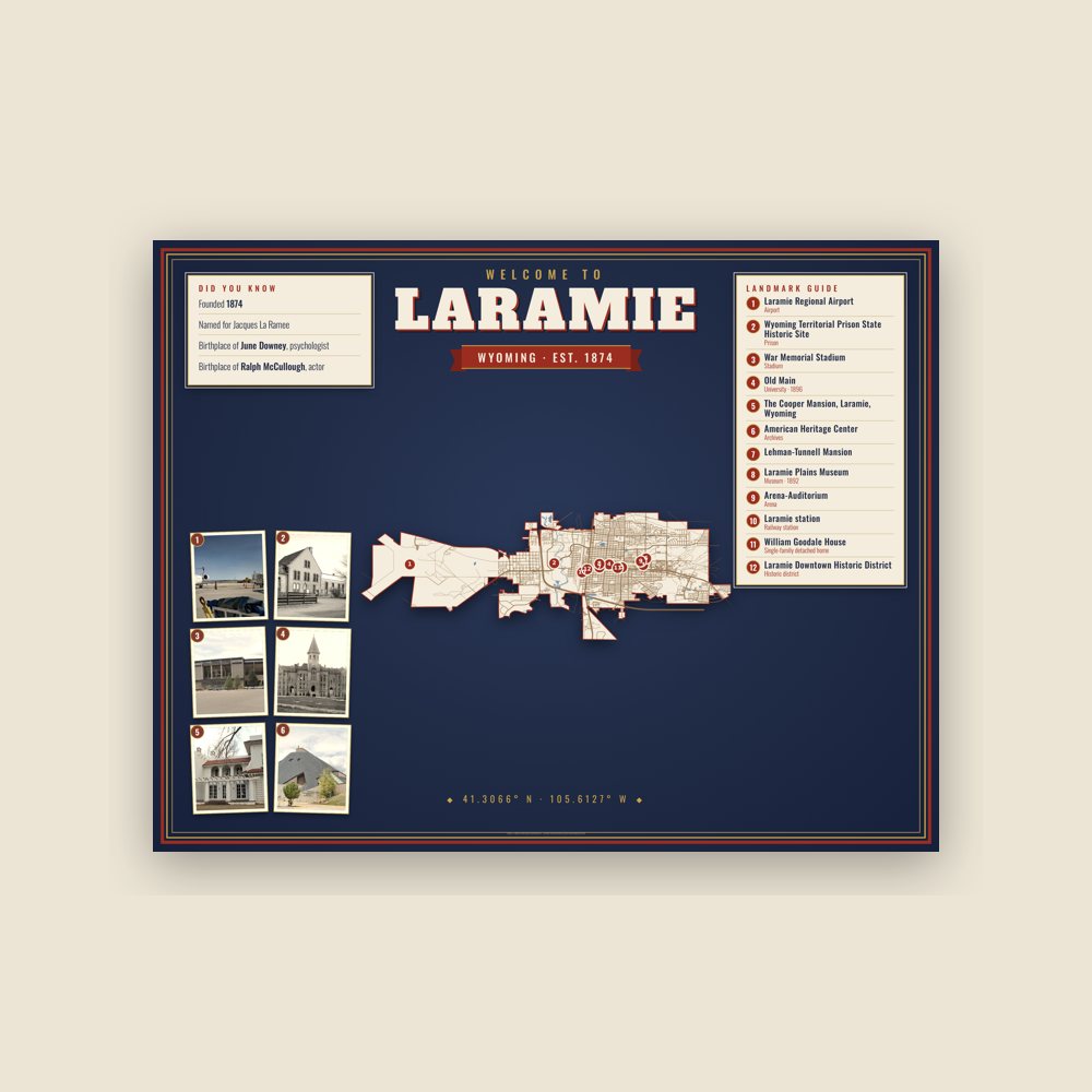 Laramie Map Placemat