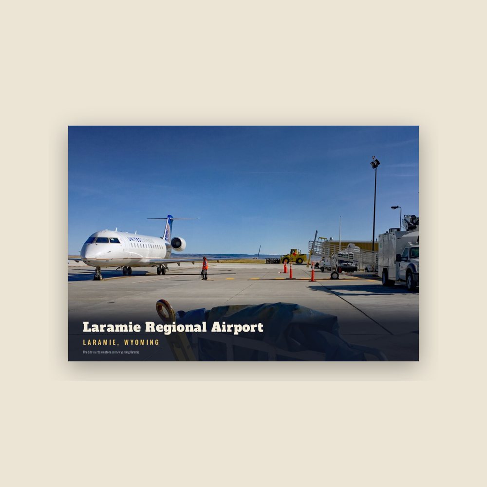 Laramie Laramie Regional Airport Postcard