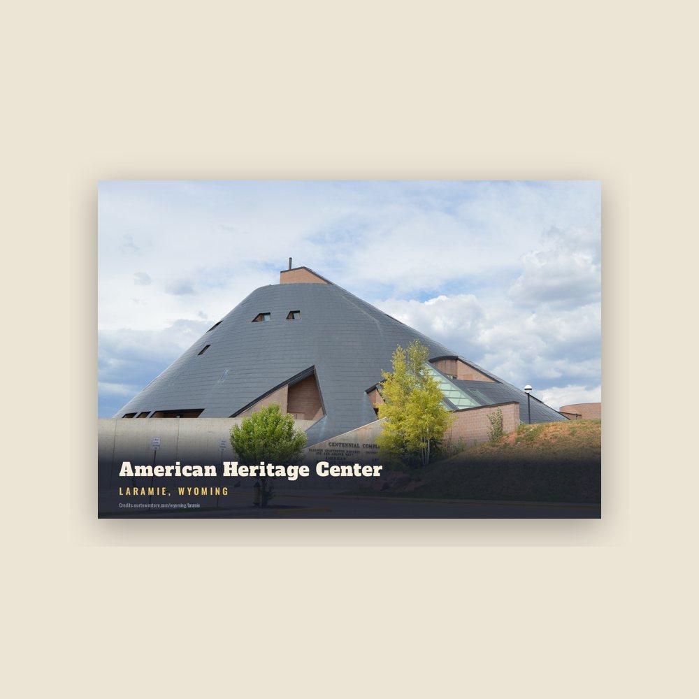 Laramie American Heritage Center Postcard