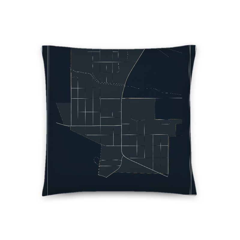 Lingle Map Throw Pillow