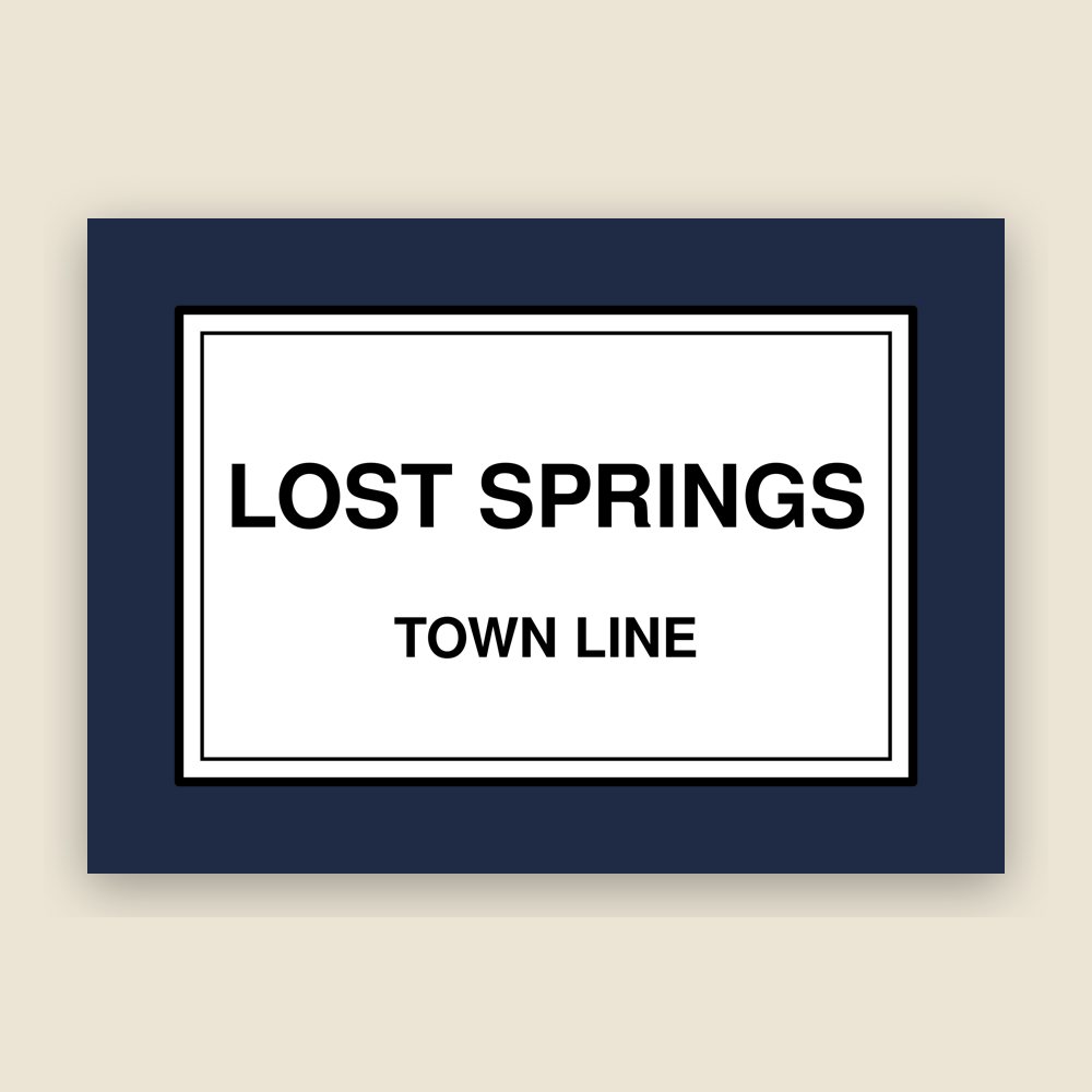 Lost Springs Town Line Mug