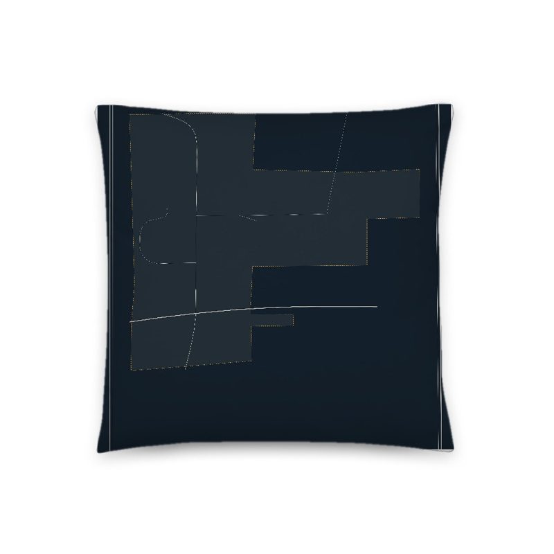Lost Springs Map Throw Pillow