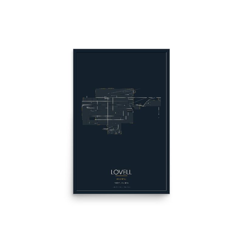 Lovell Street Map Poster · Midnight