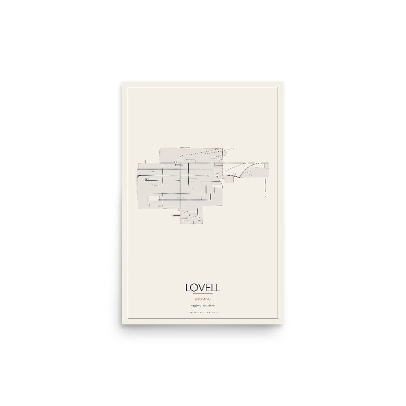 Lovell Street Map Poster · Linen