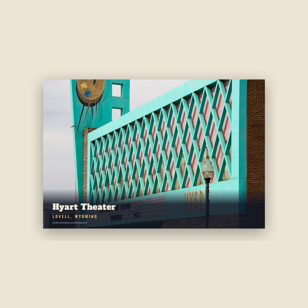 Lovell Hyart Theater Postcard