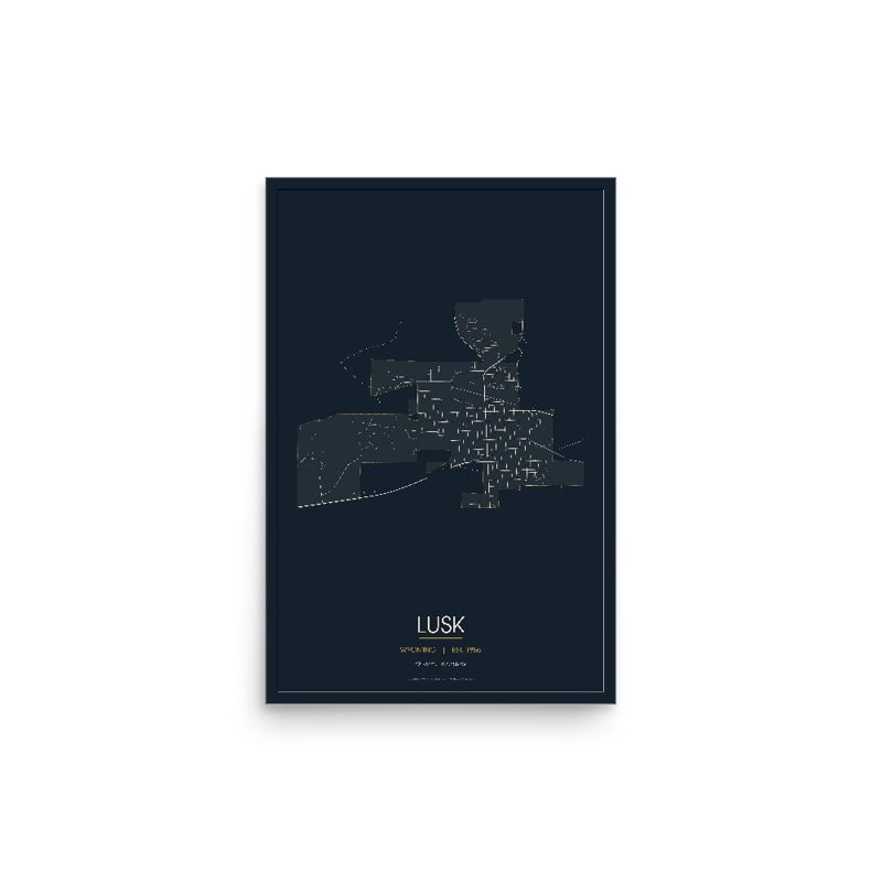 Lusk Street Map Poster · Midnight