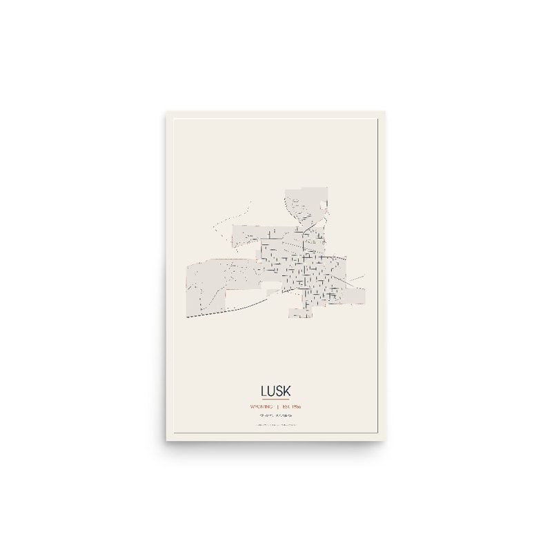 Lusk Street Map Poster · Linen