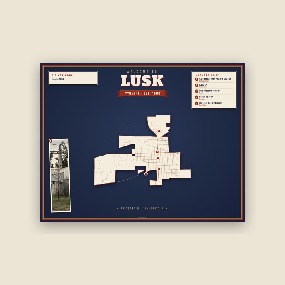 Lusk Map Placemat
