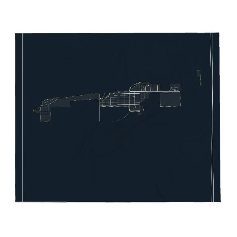 Lyman Street Map Throw Blanket