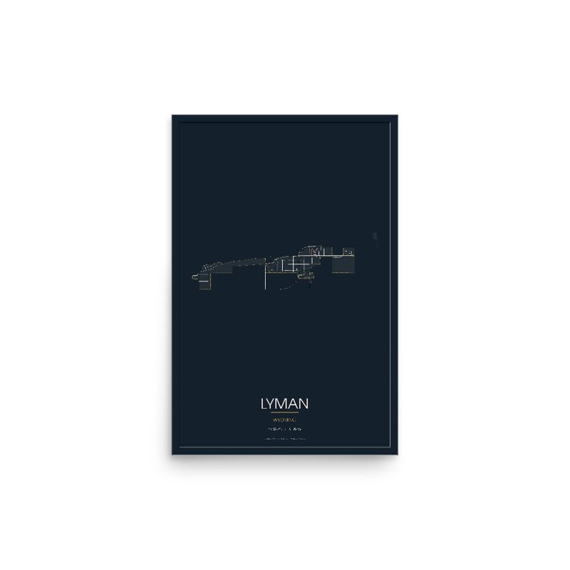 Lyman Street Map Poster · Midnight