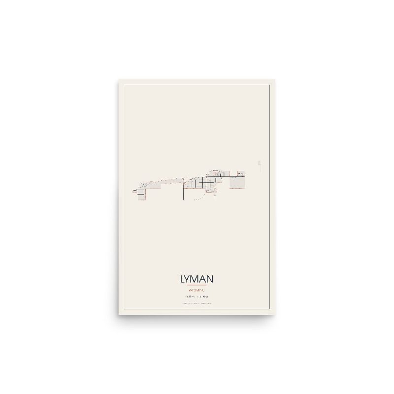 Lyman Street Map Poster · Linen
