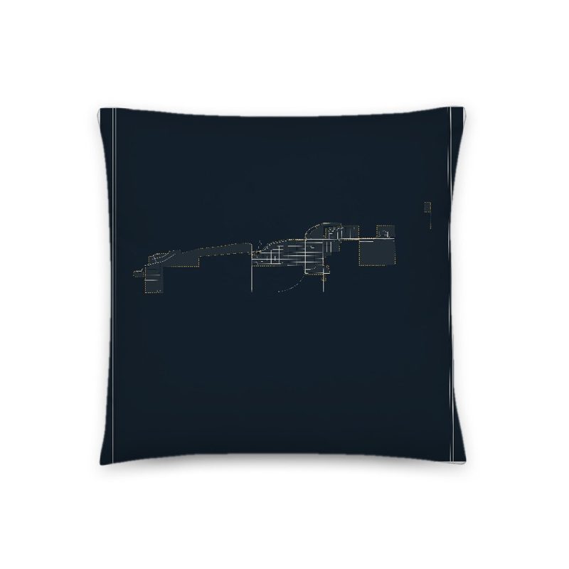 Lyman Map Throw Pillow