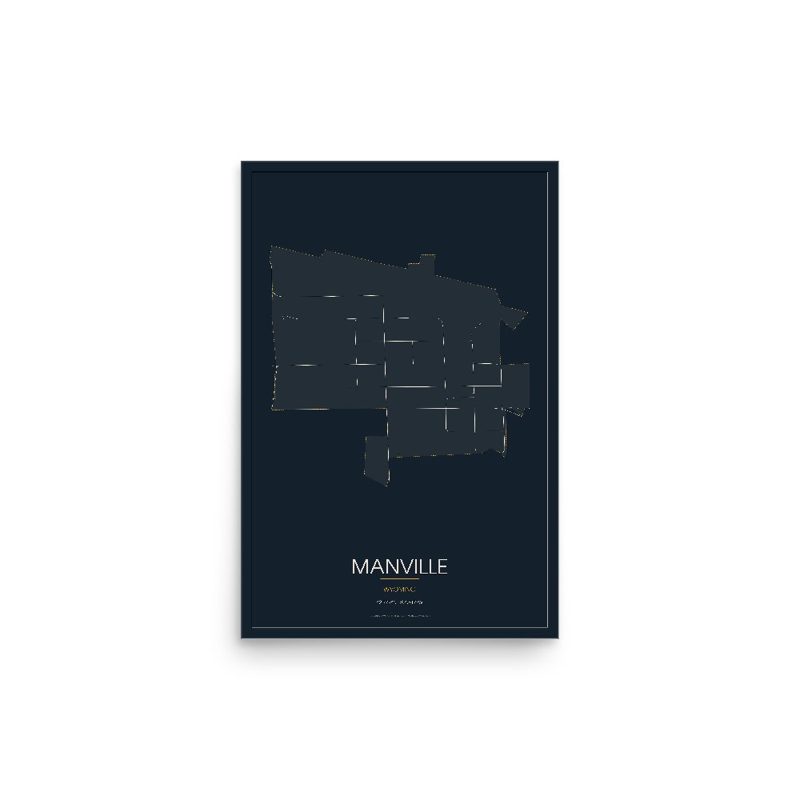 Manville Street Map Poster · Midnight
