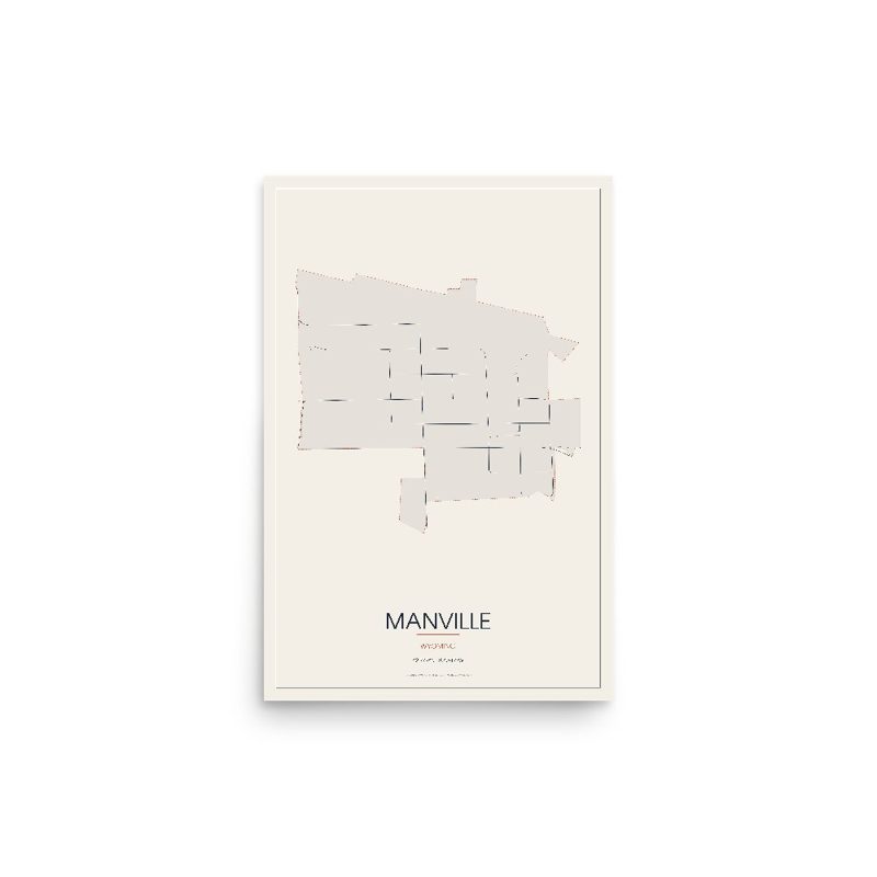 Manville Street Map Poster · Linen