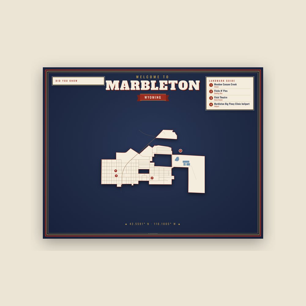 Marbleton Map Placemat