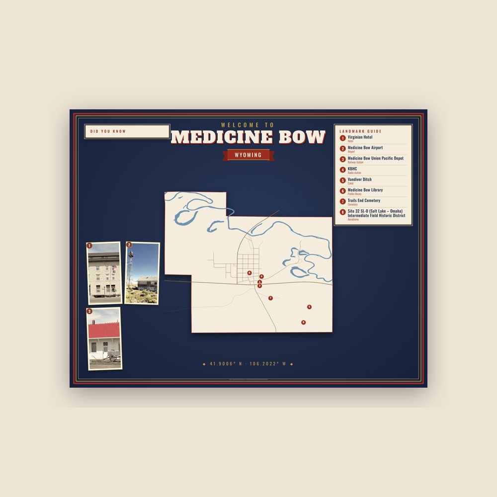 Medicine Bow Map Placemat