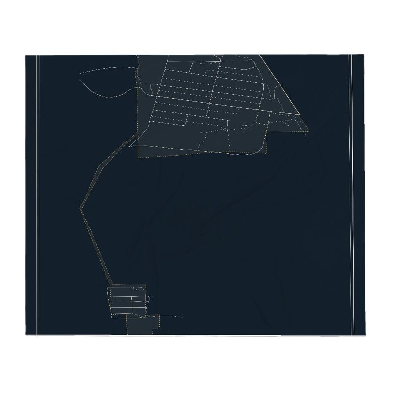 Midwest Street Map Throw Blanket