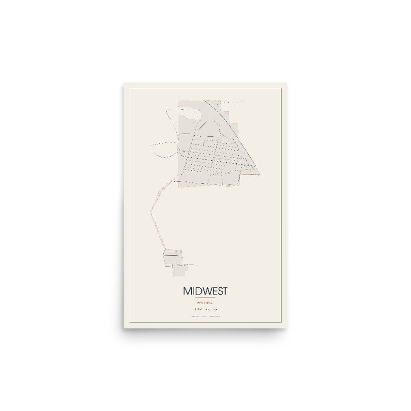 Midwest Street Map Poster · Linen