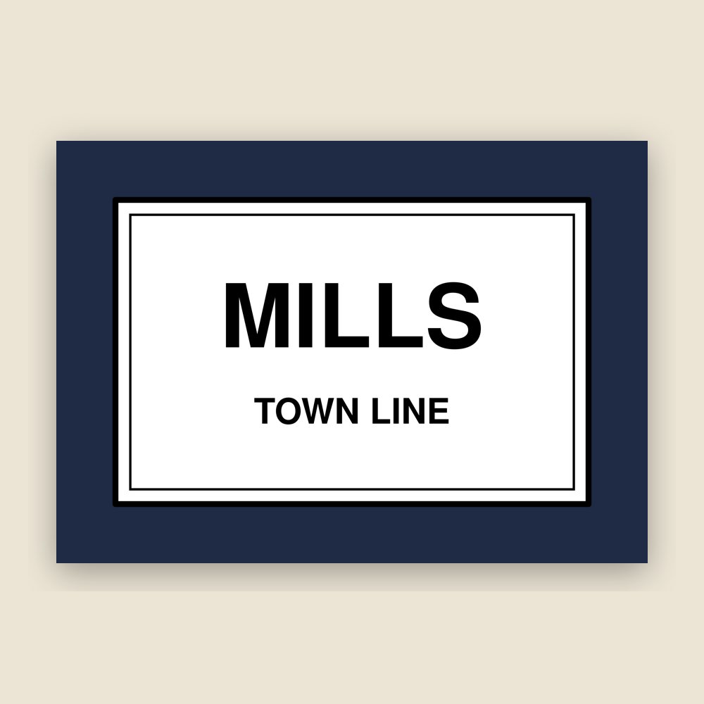 Mills Town Line Mug