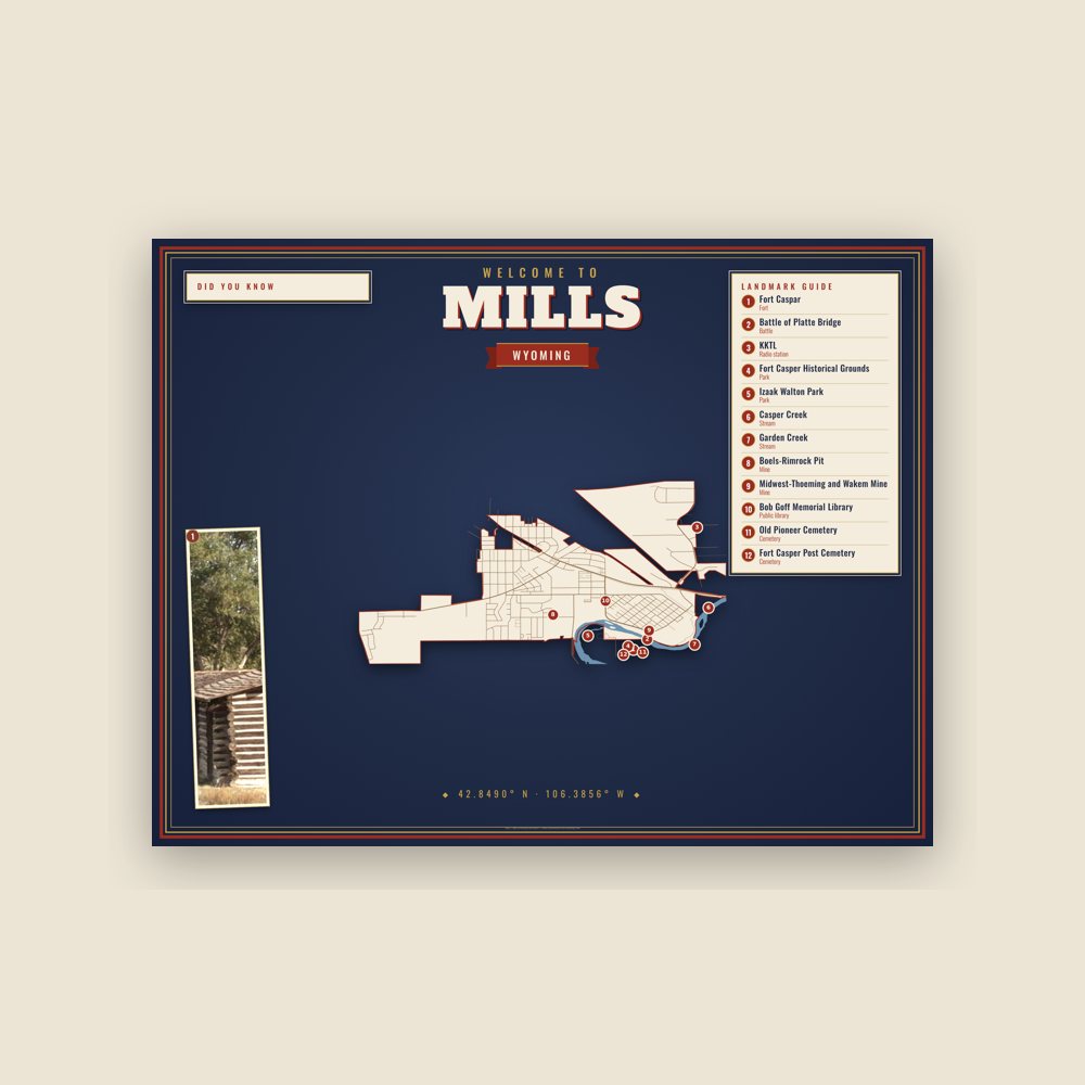 Mills Map Placemat
