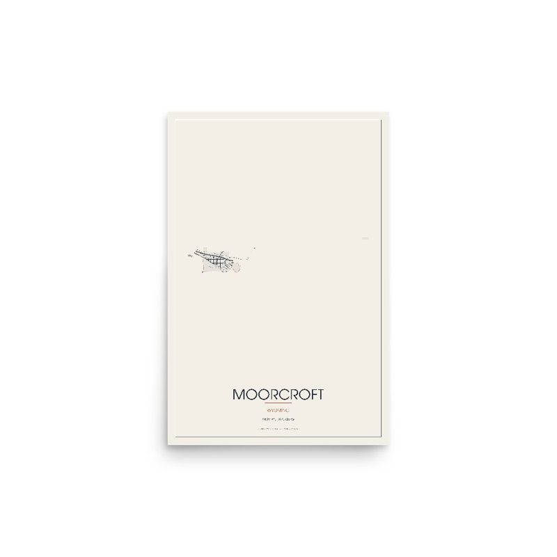 Moorcroft Street Map Poster · Linen