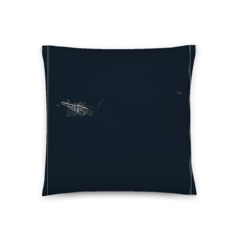 Moorcroft Map Throw Pillow