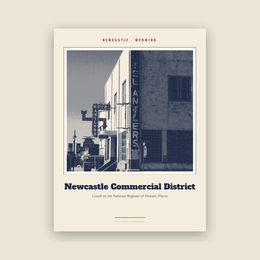Newcastle Newcastle Commercial District Landmark Print
