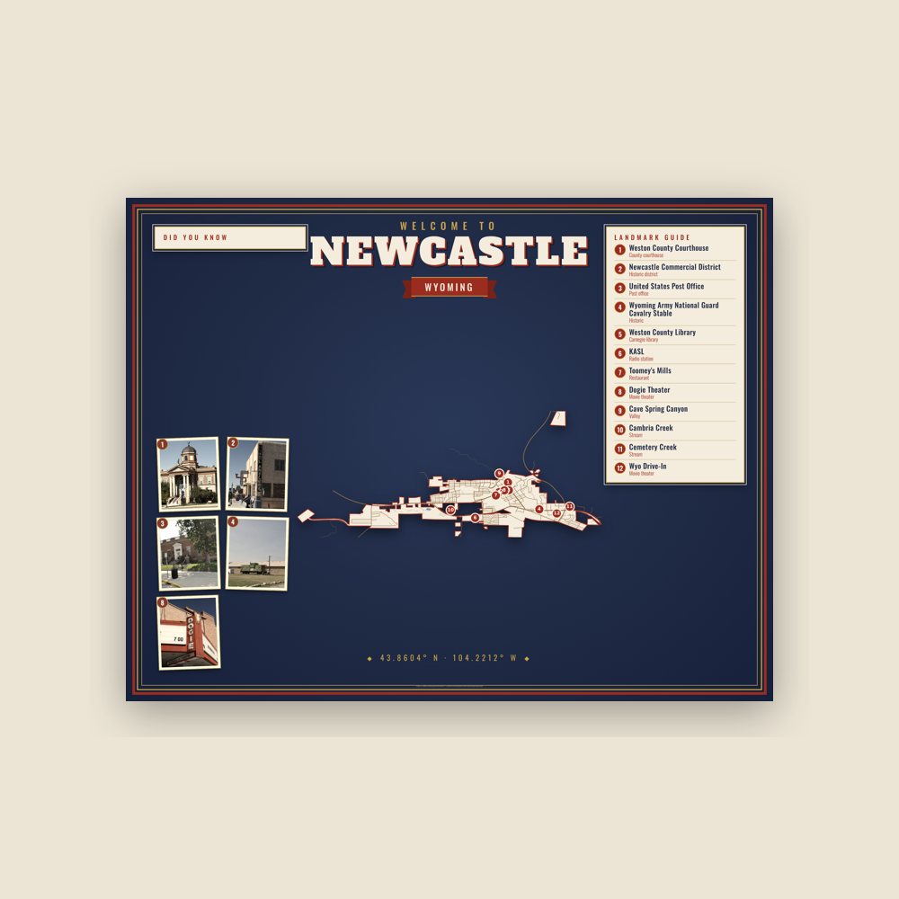 Newcastle Map Placemat
