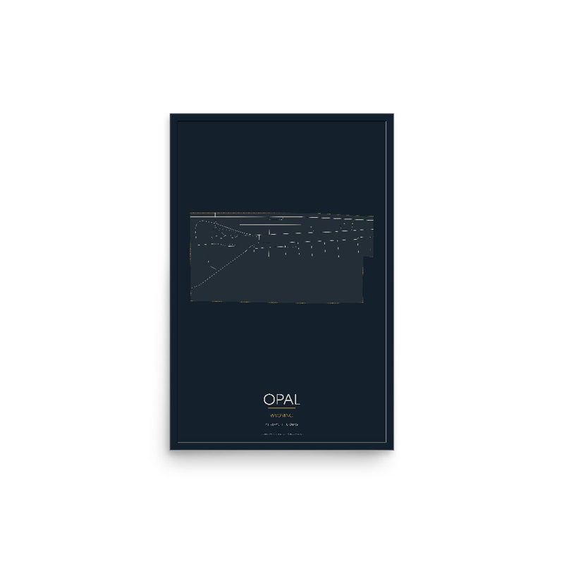 Opal Street Map Poster · Midnight
