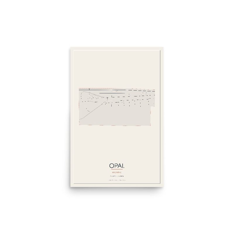 Opal Street Map Poster · Linen