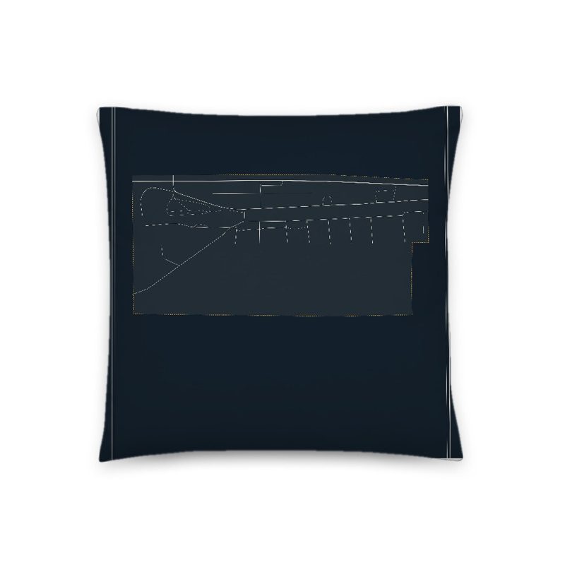 Opal Map Throw Pillow
