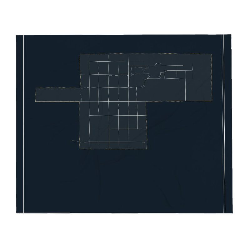 Pavillion Street Map Throw Blanket