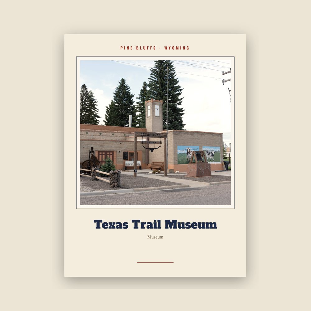 Pine Bluffs Texas Trail Museum Landmark Print