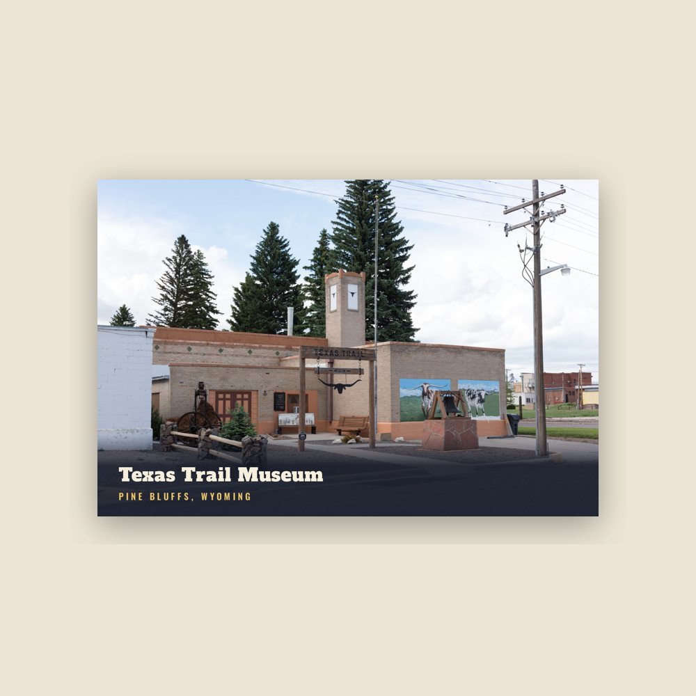 Pine Bluffs Texas Trail Museum Postcard